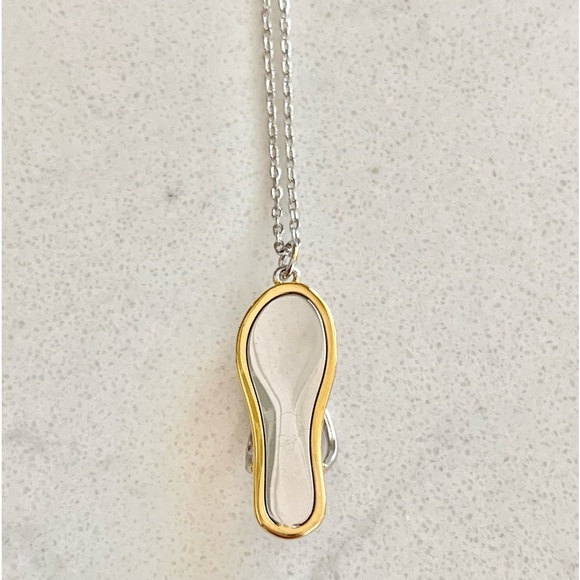 Touchstone Crystal Flip Flop Necklace - Picture 3 of 5